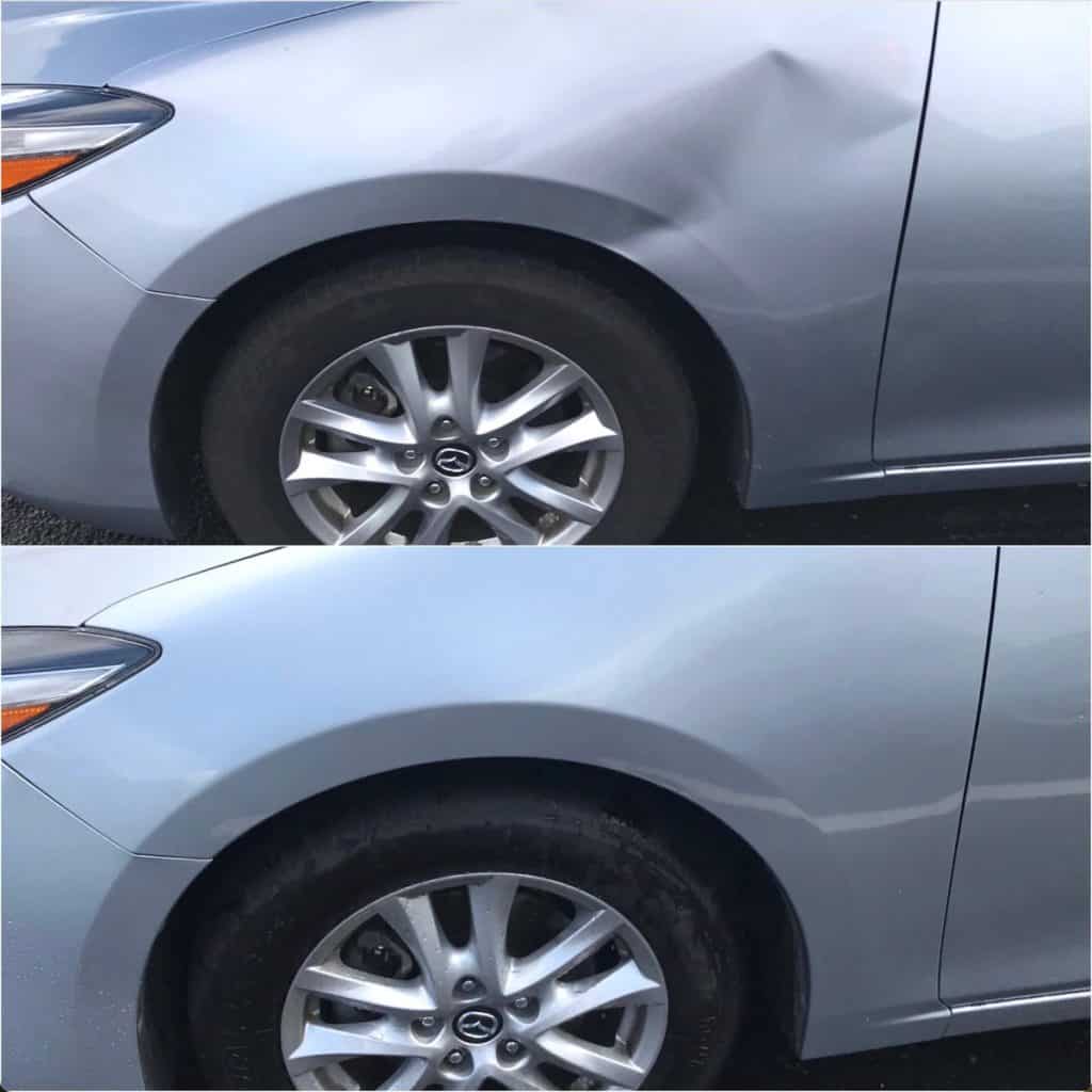 How much does it typically cost to repair scratches on a fender